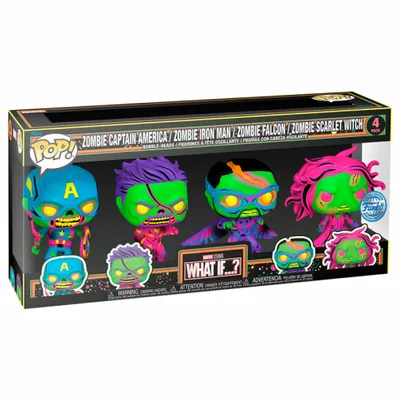 Immagine prodotto di Funko Pop! Marvel What If...? Ekskluzywna figurka - Zestaw 4 szt.