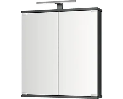 Obrázek produktu pro Zrcadlová skříňka s osvětlením Jokey Kandi LED 60 x 19,4 x 70,2 cm černá lesk 111912222-0700