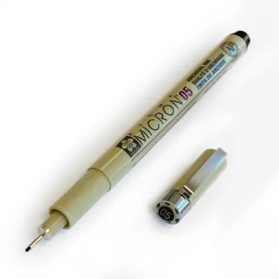 Productafbeelding van Pigment Fineliner 0,5 mm - Zwart - Archiveerbare Tinte