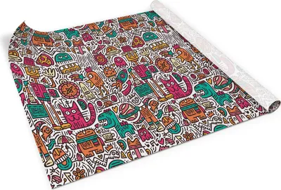 Produktbild von Gekritzelmonster – PVC Klebefolie für Möbel – Möbelrenovierungsfolie – Möbelfolie selbstklebend – Küche – Schränke – Möbeldekorfolie – 100x50 cm