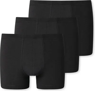 Produktbild von Schiesser Herren 3 er Pack Shorts Gr. 8  schwarz