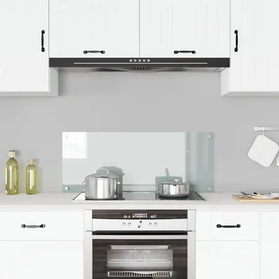 Image de vidaXL Dos de cuisine Transparent 100×40 cm Verre trempé