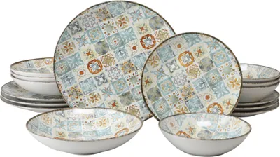 Obrázok produktu pre CreaTable, 24724, Mozaika farebná, sada tanierov 16 ks, kamenina