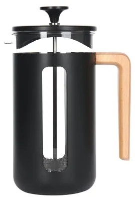 Produktbild von La Cafetière Pisa Kaffeebereiter aus Edelstahl, 8 Tassen, Schwarz, in Geschenkbo