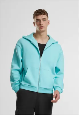 Obrázek produktu pro Pánská mikina Urban Classics Fluffy Zip Hoody berylblue - M
