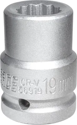 Obrázok produktu pre Nástrčný kľúč pre rázový uťahovač 3/4" 19 mm, 12-hranný