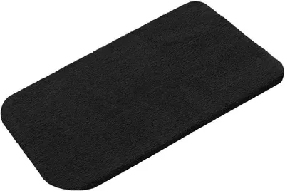 Produktbild von Rhomtuft Badteppich Aspect rechteckig 80x160 cm Farbe schwarz