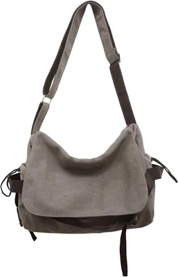 Produktbild von Herren Umhängetasche, Canvas, Laptopfach, für Arbeit und Schule
