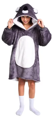 Produktbild von Noxxiez Hoodie Kuscheltrui Koala für Kinder bis 160cm Fleece