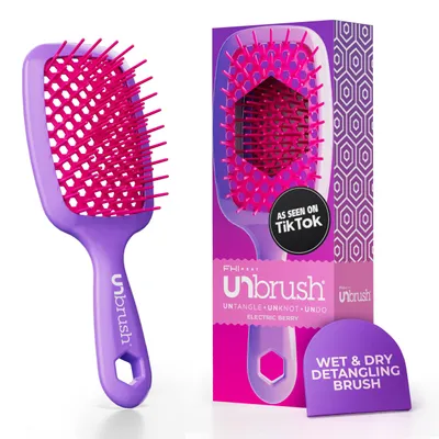 Produktbild von Entwirrbürste Haarbürste Detangling-Bürste - Antistatische Borsten - Leichter Griff - Für nasses und trockenes Haar