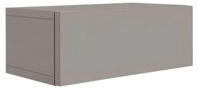 Immagine prodotto di Tavolino sospeso con cassetto, frontale liscio, color tortora, 40 x 21,6 x 16 cm