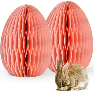 Immagine prodotto di Decorazione pasquale Uova di Pasqua da deporre rosa set di 2 statuette decorative