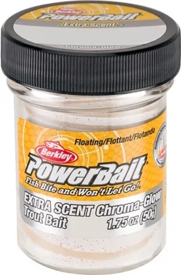 Produktbild von Berkley PowerBait Glitter Chroma-Glow Dough - 50g Forellenteig