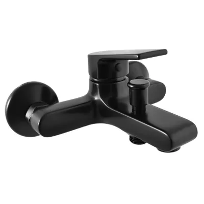 Obrázek produktu pro Slezák-RAV Vodovodní baterie vanová Slezák RAV Colorado CO154CMATC černá matná/chrom Barva: černá matná, Rozměr: 100 mm
