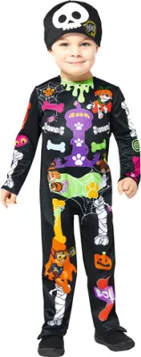 Zdjęcie produktu dla Kostium Paw Patrol Halloween szkielet kolorowy dla dzieci