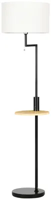 Produktbild von HOMCOM Stehleuchte, Stehlampe mit Ablage, 40 W Standlampe mit USB-Anschluss