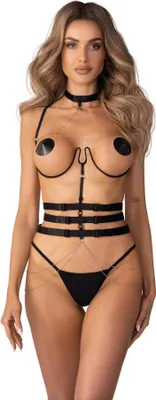 Produktbild von Premisis Schwarzer Harness S/M/L