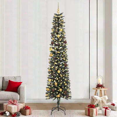 Immagine prodotto di Albero di Natale artificiale con 300 LED Verde 58 x 58 x 240 cm