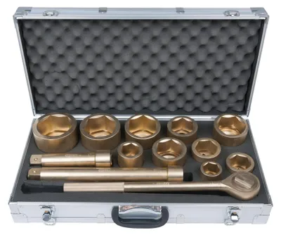 Zdjęcie produktu dla Zestaw kluczy nasadowych KS Tools BRONZEplus 1" 13-częściowy