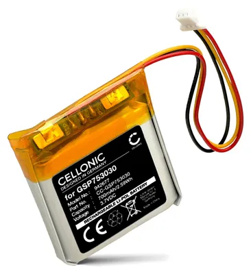 Image de CELLONIC 1x Batterie pour Casque micro Compatible avec JBL Tune 750, GSP753030 - (700mAh, 3.7V)