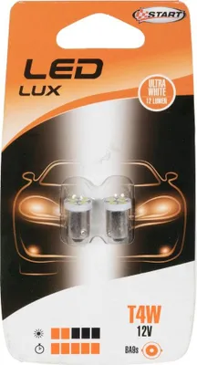 Immagine prodotto di START T4W Coppia di 2 lampadine LED per luci auto 12V 4W BA9s