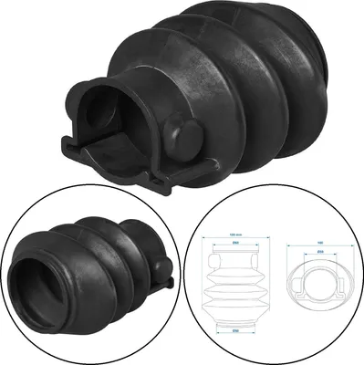 Imagen del producto de Conector de manguera de 50/60 mm, longitud L=125, compatible con AL-KO