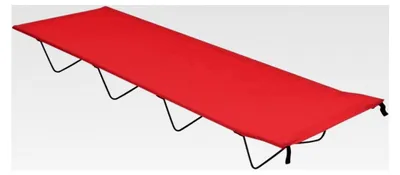 Produktbild von Campingbett 180 x 60 x 19 cm aus Oxford-Stoff und Stahl in Rot