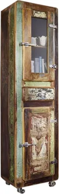Image de MASSIVMOEBEL24 | Étagère 55x38 Bois de récupération laqué Multicolore FREEZY #11