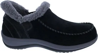 Produktbild von OrthoFeet Lorin Black Handsfree Slip-In Damenslipper Warmfutter 41