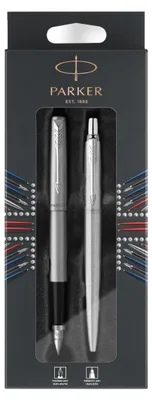 Produktbild von PARKER DuoSet JOTTER Füller & Kugelschreiber Edelst.  M Blister