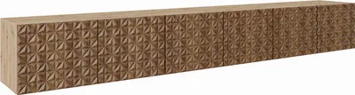 Produktbild von MEBLINI TV-Schrank 300cm Lang - Fernsehschrank - TV Lowboard Industrial - Unterschrank für Fernseher - TV-Unterschrank - TV-Schrank - Hängeschrank - CALIO - 300x40x41cm - Artisan Eiche/Catania Eiche