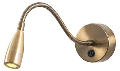 Image de Applique murale Lampe LED en métal finition vintage 8 x 38 x 15 cm 1 W 2700 K IP20 réglable
