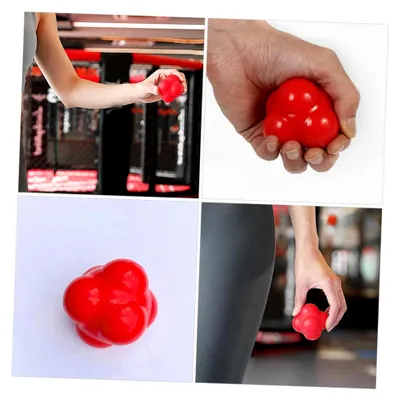 Produktbild von Sechseckiger Fitness- und Agility-Reaktionsball 68mm aus Silikon – Trainingsball zur Verbesserung der Beweglichkeit und Hand-Augen-Koordination für Indoor-Sport und Schnelligkeitstraining