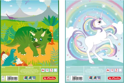 Produktbild von Herlitz Malblock A4 Comic, sort