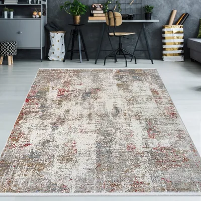 Zdjęcie produktu dla Klasyczny dywan do salonu z abstrakcyjnym wzorem w wielu kolorach, wymiary: 200 x 290 cm