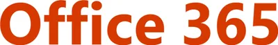 The image displays the text "Office 365" in large, bold, orange lettering against a white background.