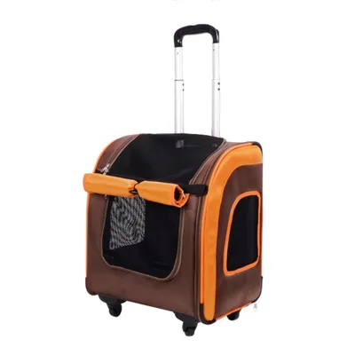 Produktbild von biyaya Liso Trolley Rucksack für kleine Hunde Katzen mit Rollen bis 10 kg