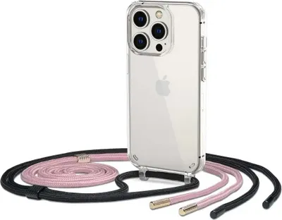 Produktbild von Etui Tech-Protect Flexair Kette Apple iPhone 14 Pro Schwarz & Pink