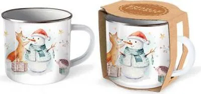 Produktbild von Trötsch Emaille Becher Tasse Winterwald