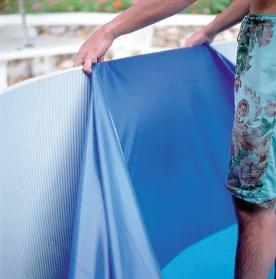 Produktbild von Einfache blaue Folie für Schwimmbecken 5 x 3 m x H: 1,32 m – 40/100e