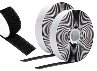 Productafbeelding van Zelfklevend Klittenband Extra Sterk 5 m x 20 mm, Zwart