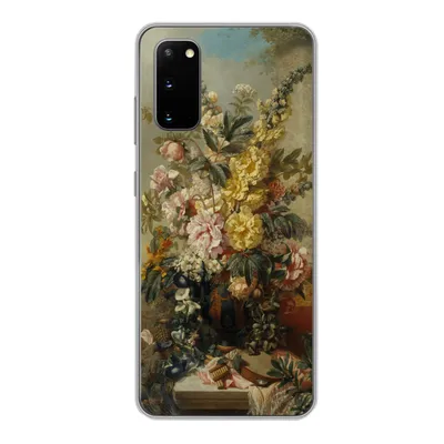 Produktbild von MuchoWow® Handyhülle Schutzhülle Hülle für Samsung Galaxy S20 Große Vase mit Blumen - Alte Meister - Malerei Silikon Softcase Handy Hülle - Bild