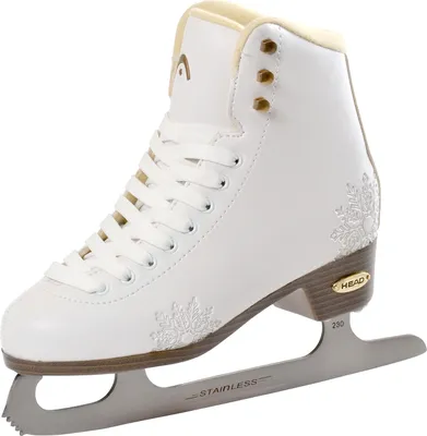 Produktbild von HEAD Eiskunstlauf Schlittschuhe Amber I Damen Schlittschuhe mit Edelstahlkufe I Schneeflocken-Design I ideal für Einsteigerinnen