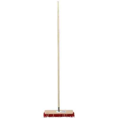 Obrázek produktu pro Smeták, 600 x 60 mm, s násadou 160 cm, vlas 8 cm, červený