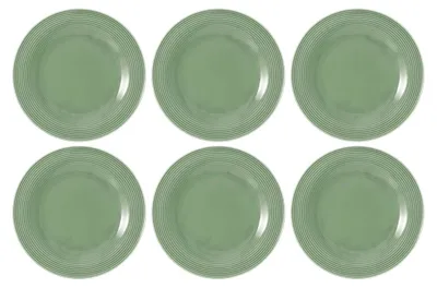 Zdjęcie produktu dla Seltmann Weiden - Zestaw 6 talerzy do sałatek 23cm Beat Color Glaze eukaliptusowy