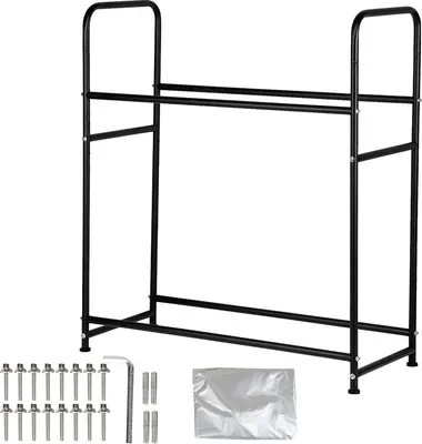 Produktbild von Fiqops Reifenregal für 8 Reifen Reifenständer Lagerregal Felgenbaum Höhenverstellung Lagerregale 107 x 46 x 117cm Ladekapazität 180kg
