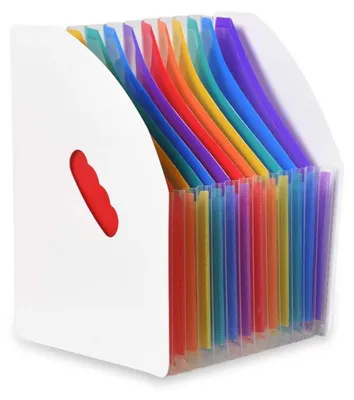 Obrázok produktu pre A4 priečinok s 13 priečinkami, rozširiteľný, 32 cm, biela farba