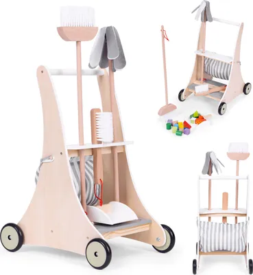 Obrázek produktu pro Dřevěný vozík ECOTOYS s přístupností