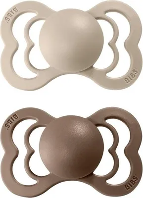 Obrázek produktu pro BIBS Supreme dudlíky z přírodního kaučuku 2 ks - vel. 1 Vanilla / Dark Oak