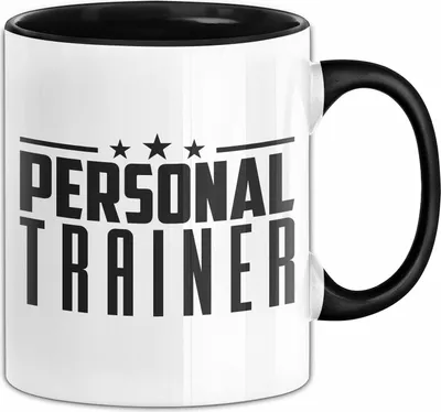 Produktbild von Personal-Trainer Tasse Geschenk Bester Personaltrainer Geschenkidee Spruch (Schwarz)